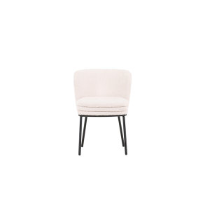 AGNES Spisebordsstole 2-STK I Hvid Boucle 