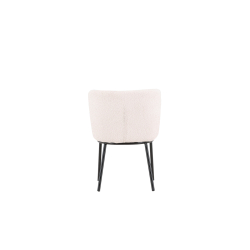 AGNES Spisebordsstole 2-STK I Hvid Boucle 