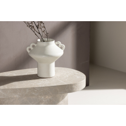 BSTAD Sidebord Beige Marmorlook