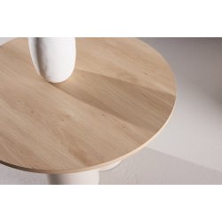 Olivia Sofabord ⌀80 beige m. tr�