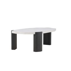 Kres Sofabord 125 x 70,5 Beige &amp; Sort