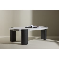 Kres Sofabord 125 x 70,5 Beige &amp; Sort