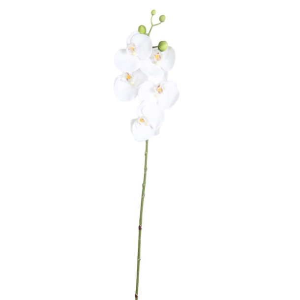 Kunstig Orkid  i Hvid -  60 cm 