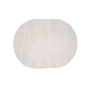 Vince Oval Gulvtppe i Cremehvid- 160 x 230 cm