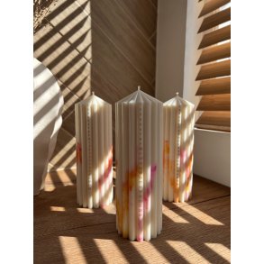 Kalenderlys | Colorful Marmor