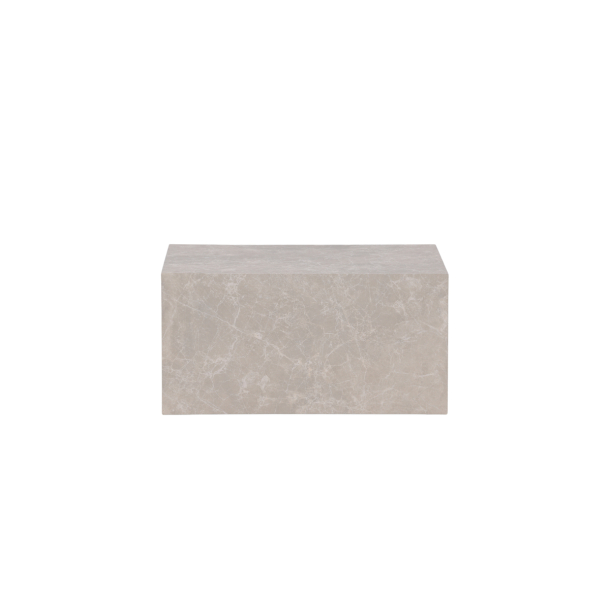 York Sofabord i Marmor Look - Beige 60x80 cm 