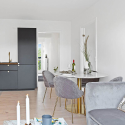 Bolzano Spisebord i Marmor Look - 110