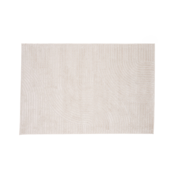 Gulvtppe Vince i Beige/Hvid 230x160 cm 