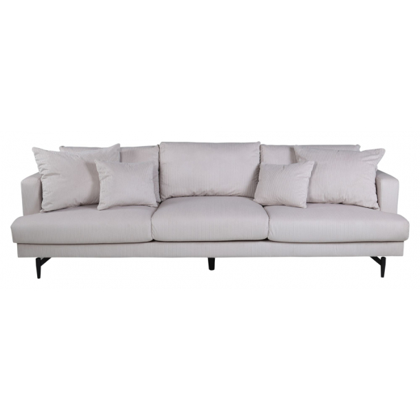 Sofa 3 pers - Beige Fljlsstof