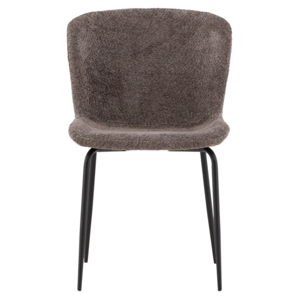 Modesto Spisebordsstole - Grey / Smoked Black Boucle 2 stk